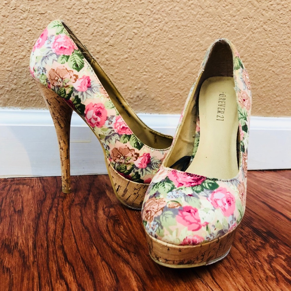 Forever 21 Floral Shoes